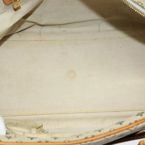 LOUIS VUITTON Monogram Mini Marie Hand Bag Blue M92003 LV Auth am8144 - Picture 13 of 16